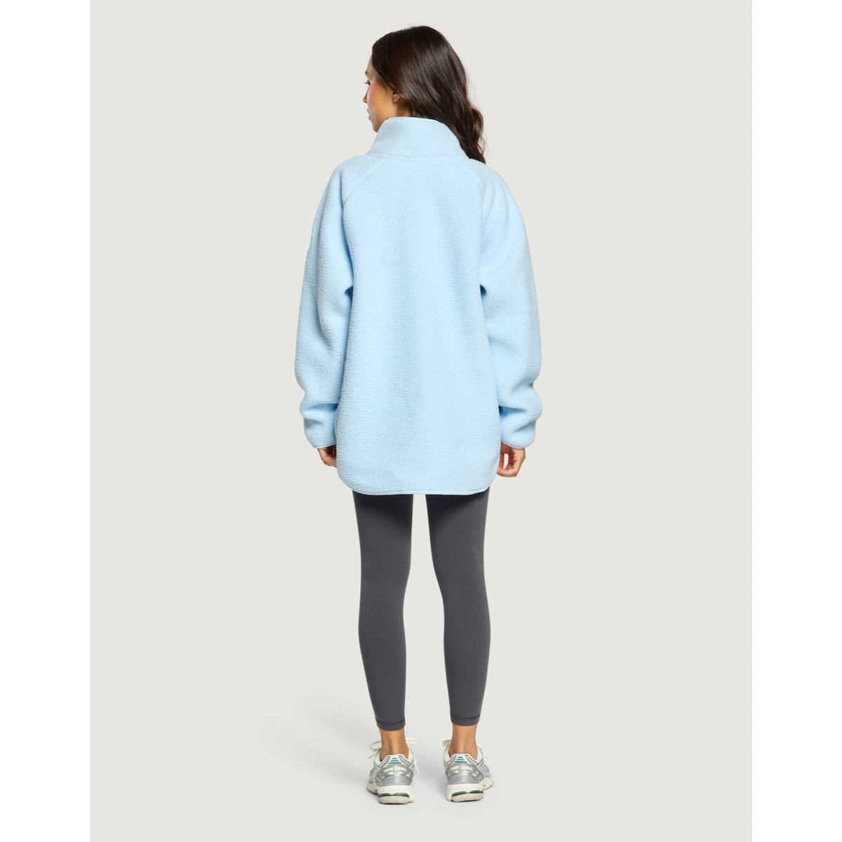 Gym+Coffee Horizon longline half zip ladies' fleece