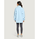 Gym+Coffee Horizon longline half zip ladies' fleece