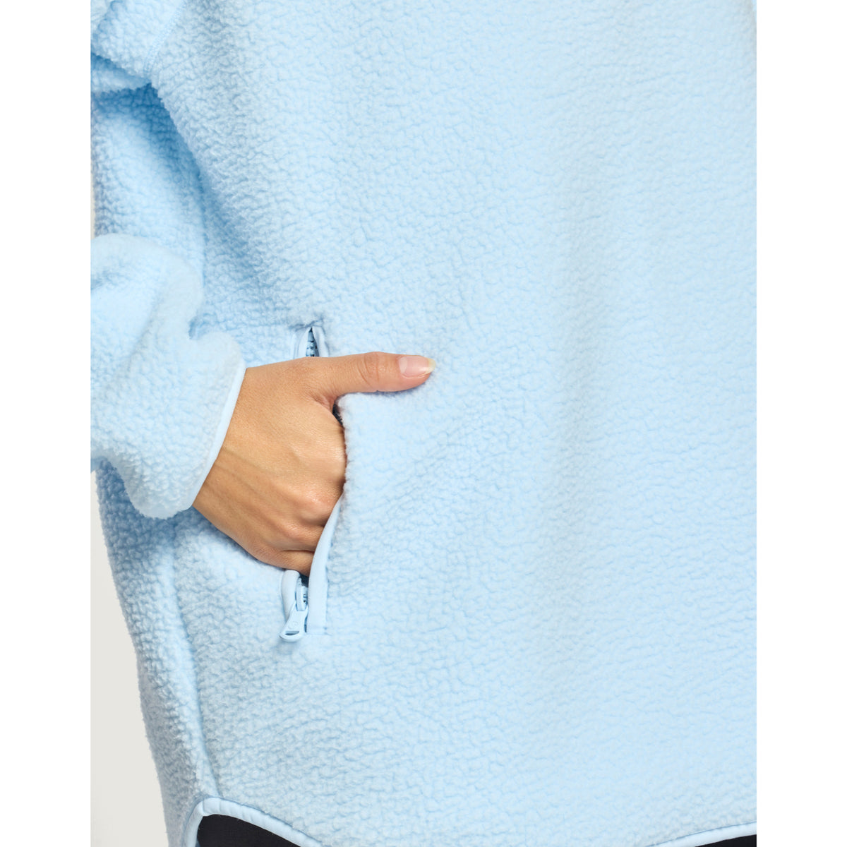 Gym+Coffee Horizon longline half zip ladies' fleece