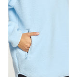 Gym+Coffee Horizon longline half zip ladies' fleece