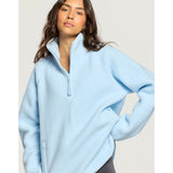 Gym+Coffee Horizon longline half zip ladies' fleece