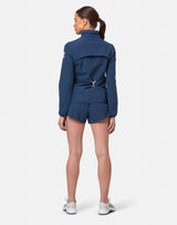 GymPlusCoffee Celero Jacket (Ladies) - Petrol Blue