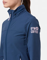 GymPlusCoffee Celero Jacket (Ladies) - Petrol Blue