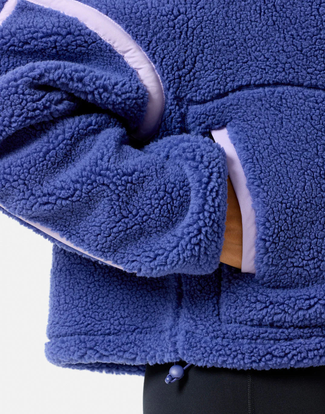 Gym+Coffee Industry Fleece Half Zip (Ladies) - Violet Smoke