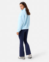 Gym+Coffee Industry Fleece High Collar Jacket (Ladies) - Baby Blue