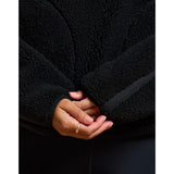 Gym+Coffee Industry Fleece Half Zip (Ladies) - Deep Black
