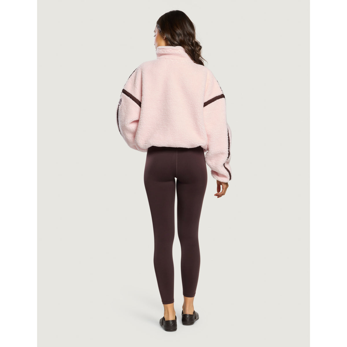 Gym+Coffee Industry Fleece Half Zip (Ladies) - Ballet Pink