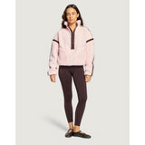 Gym+Coffee Industry Fleece Half Zip (Ladies) - Ballet Pink