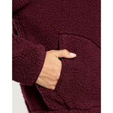 Gym+Coffee Industry Fleece High Collar Jacket (Ladies) - Cherry Crush