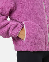 Gym+Coffee Industry Fleece High Collar Jacket (Ladies) - Crisp Pink