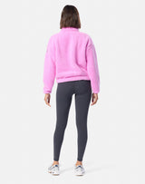 Gym+Coffee Industry Fleece High Collar Jacket (Ladies) - Neon Pink