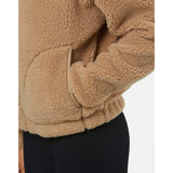 Gym+Coffee Industry Fleece High Collar Jacket (Ladies) - Sandstone