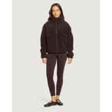 Gym+Coffee Industry Fleece High Collar Jacket (Ladies) - Mocha Bean