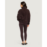 Gym+Coffee Industry Fleece High Collar Jacket (Ladies) - Mocha Bean