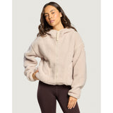 Gym+Coffee Industry Fleece Hooded Full Zip (Ladies) - Natural