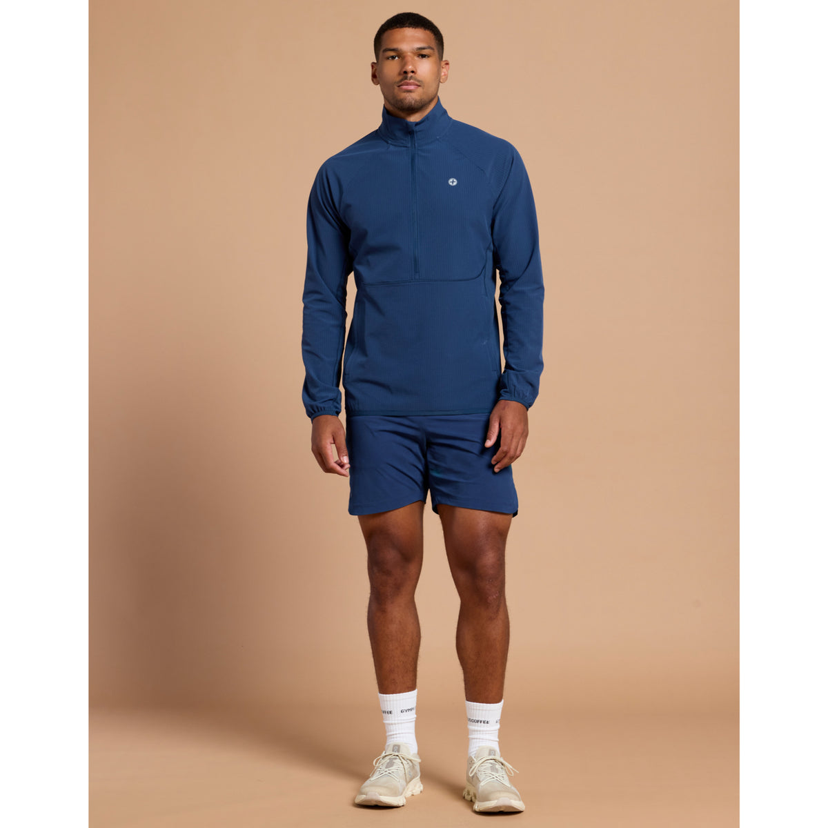Gym+Coffee Relentless Train Midlayer (Mens) - Petrol Blue