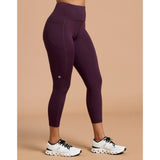 Gym+Coffee Relentless 7/8 Legging (Ladies) - Grape Noir