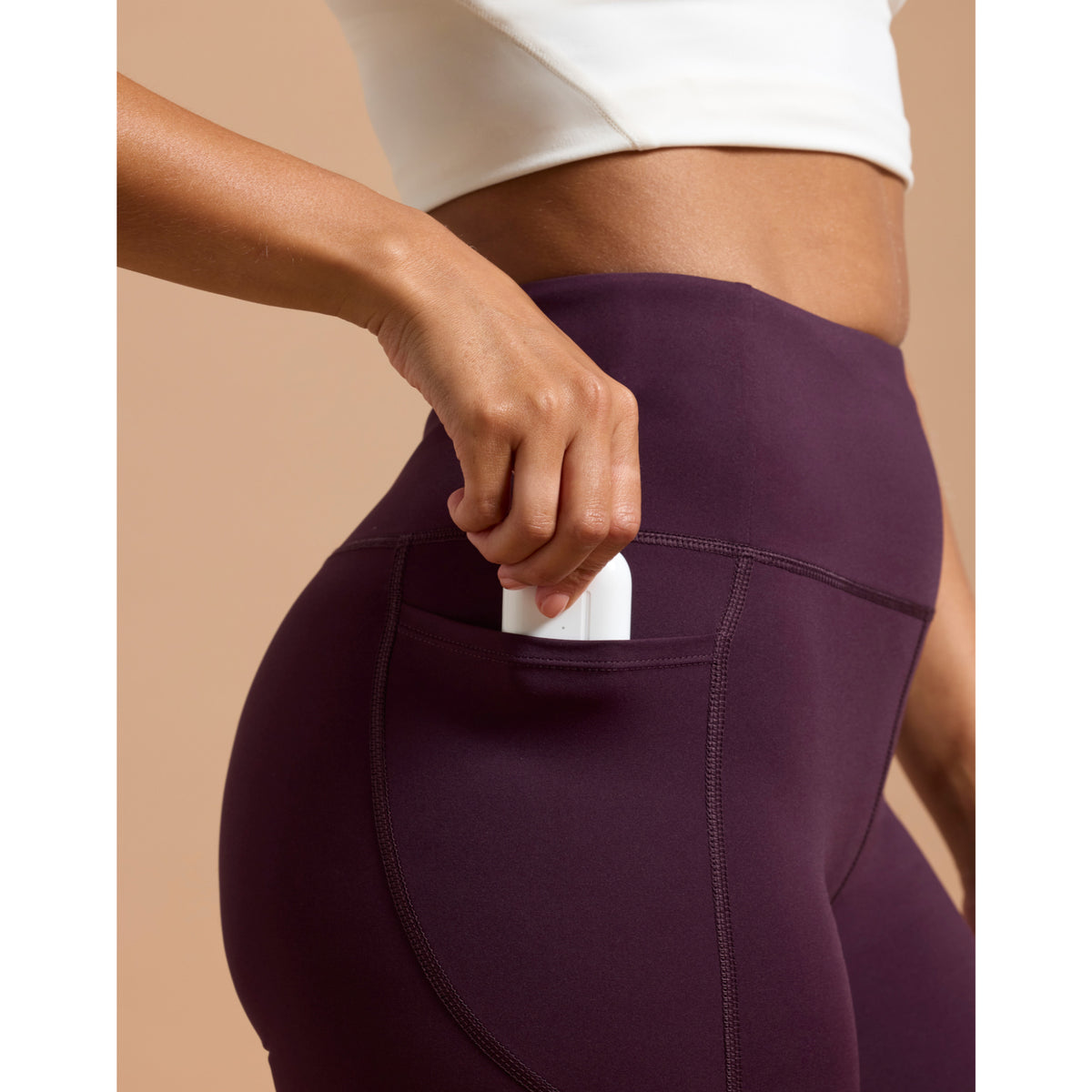 Gym+Coffee Relentless 7/8 Legging (Ladies) - Grape Noir