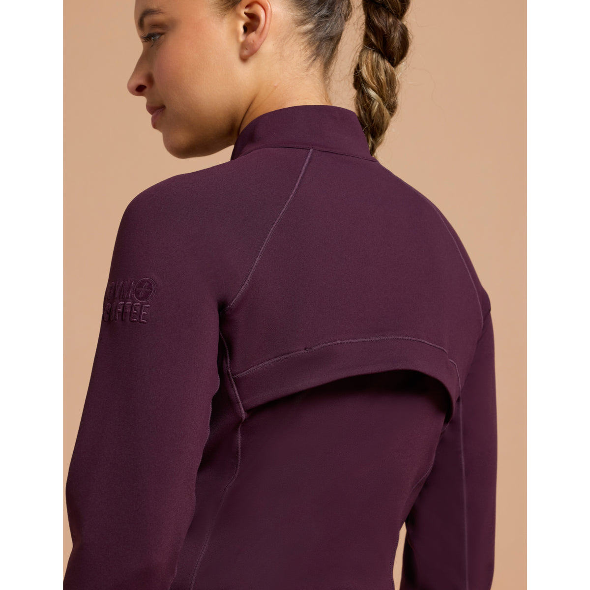 Gym+Coffee Relentless Full Zip (Ladies) - Grape Noir