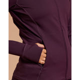 Gym+Coffee Relentless Full Zip (Ladies) - Grape Noir