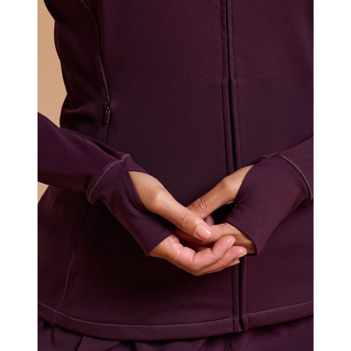 Gym+Coffee Relentless Full Zip (Ladies) - Grape Noir