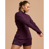 Gym+Coffee Relentless Full Zip (Ladies) - Grape Noir