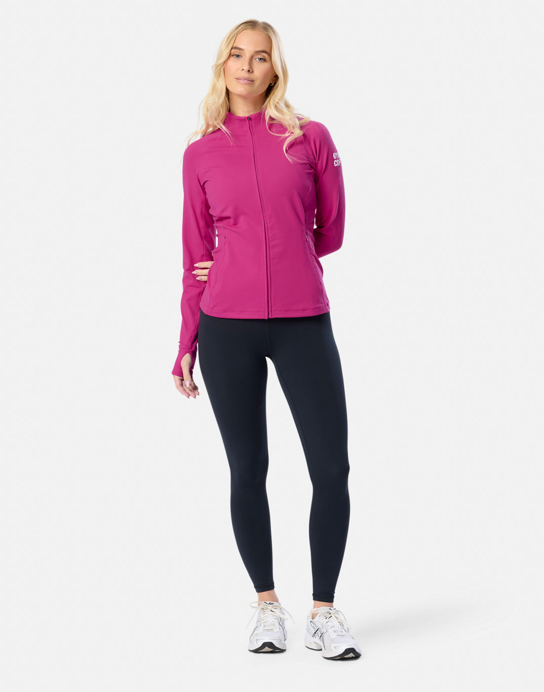 Gym+Coffee Relentless Full Zip (Ladies) - Sunrise Pink
