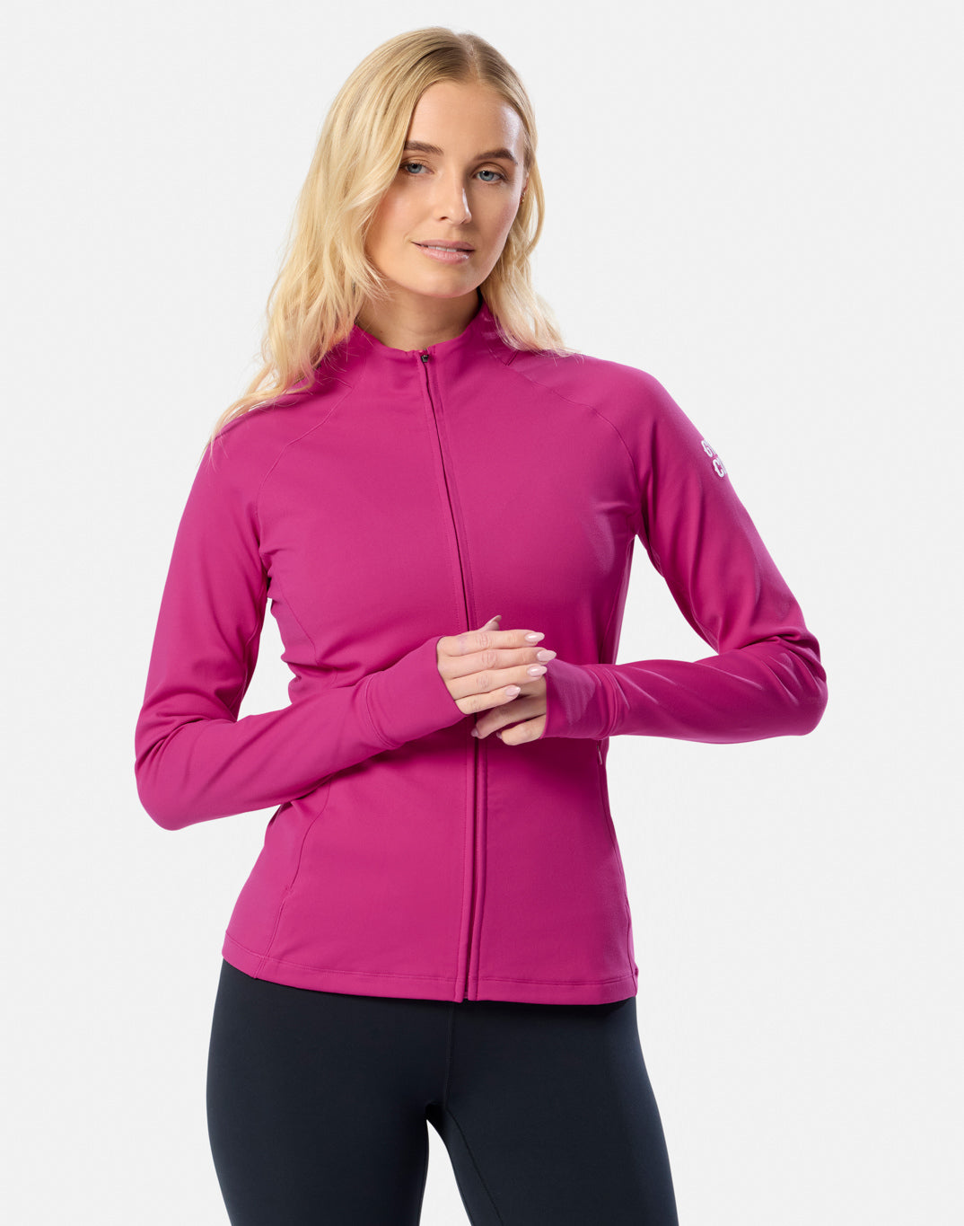 Gym+Coffee Relentless Full Zip (Ladies) - Sunrise Pink