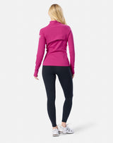 Gym+Coffee Relentless Full Zip (Ladies) - Sunrise Pink