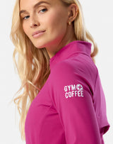 Gym+Coffee Relentless Full Zip (Ladies) - Sunrise Pink