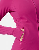 Gym+Coffee Relentless Full Zip (Ladies) - Sunrise Pink