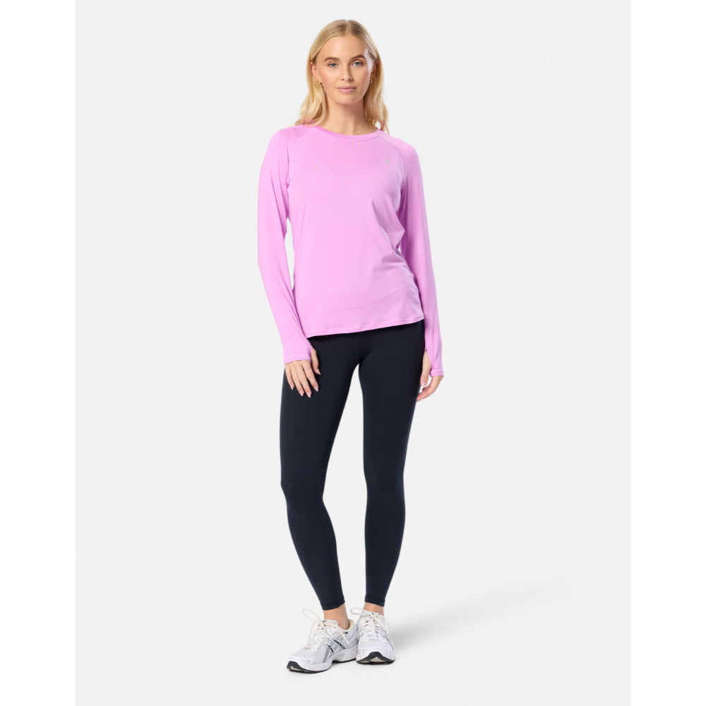Gym+Coffee Relentless Long Sleeve (Ladies) - Neon Pink