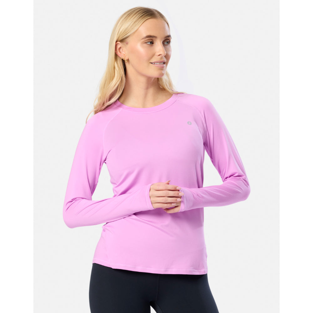 Gym+Coffee Relentless Long Sleeve (Ladies) - Neon Pink