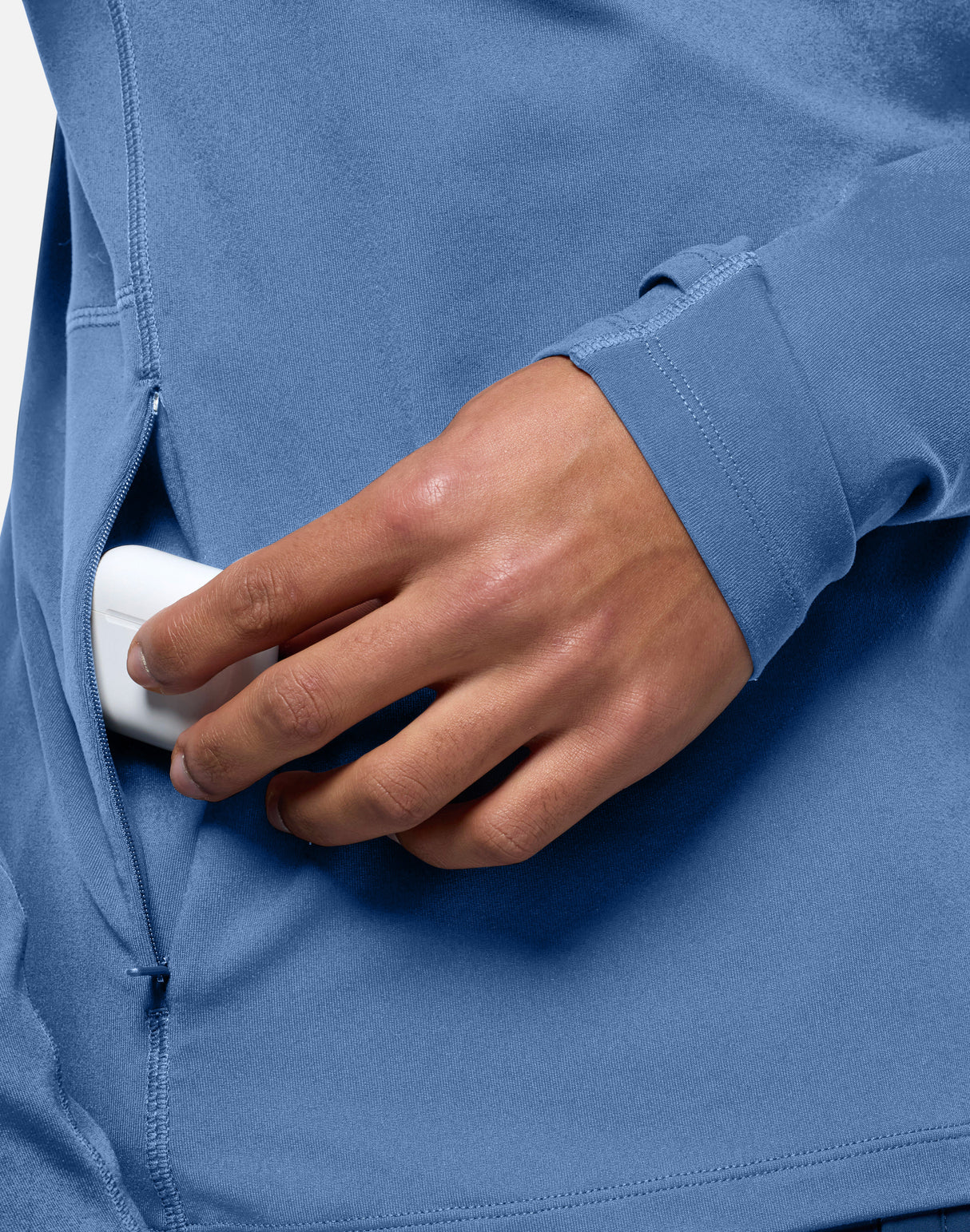 Gym+Coffee Relentless 1/4 Zip (Mens) - Oasis Blue