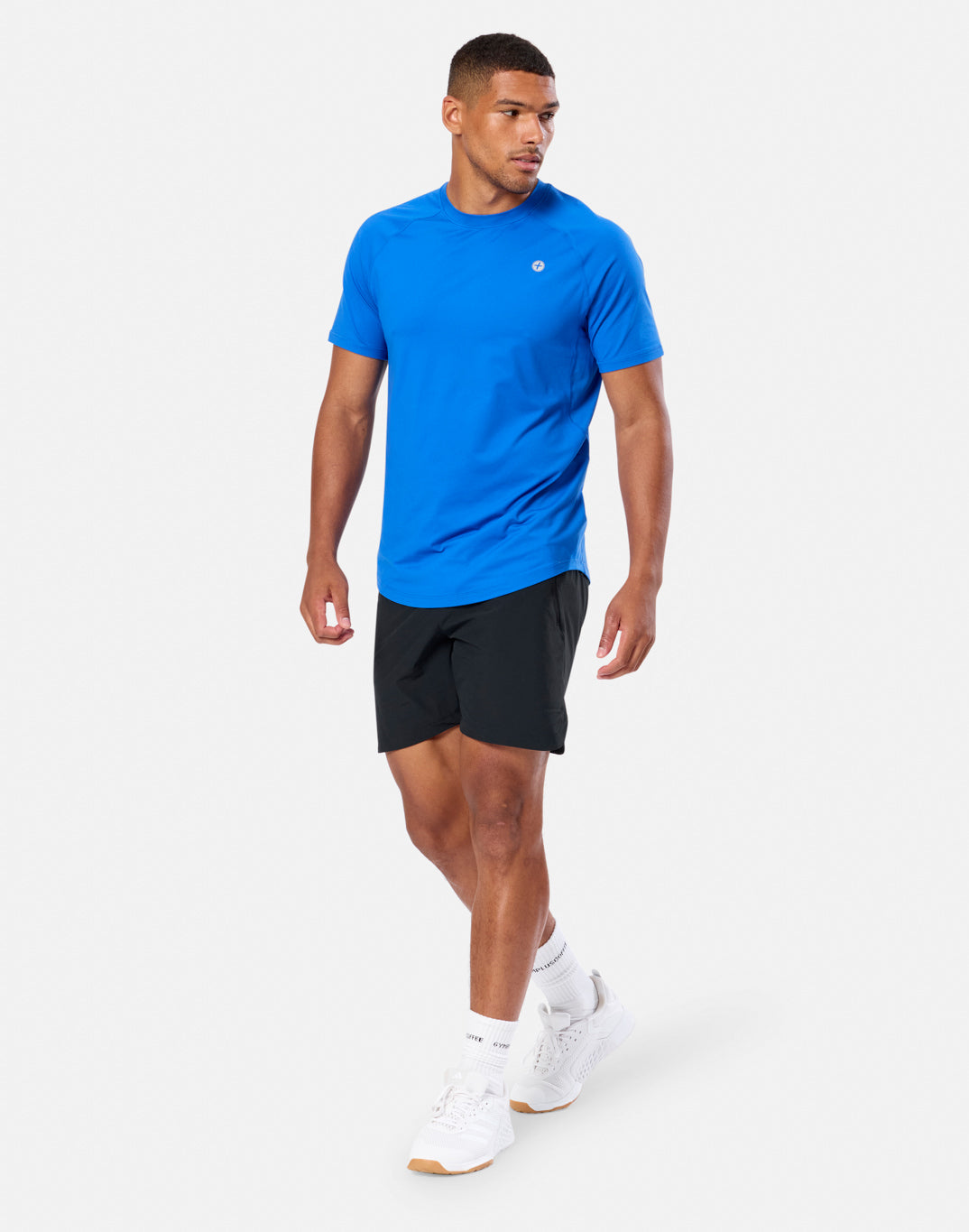 Gym+Coffee Relentless Tee (Mens) - Azure Blue