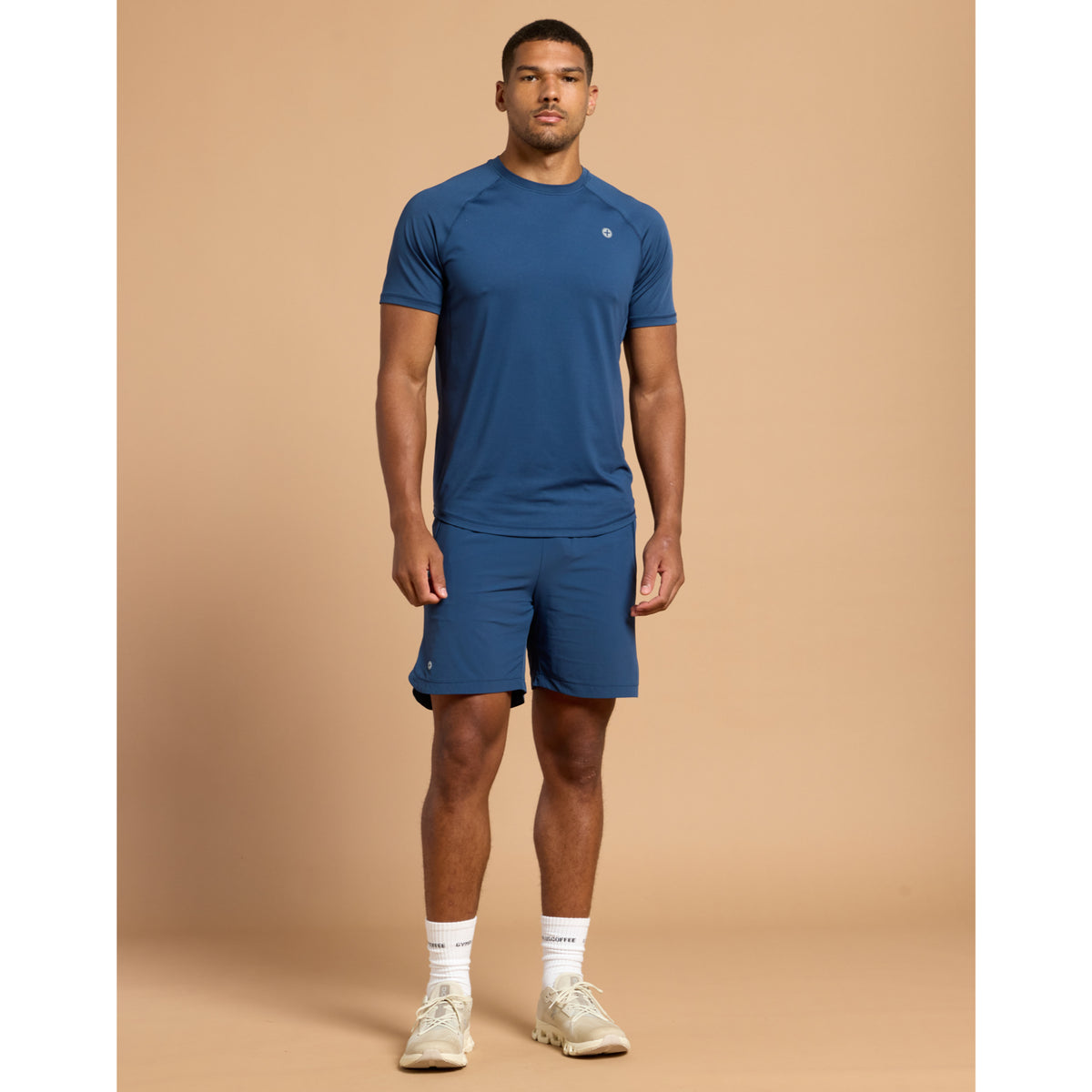 Gym+Coffee Relentless Tee (Mens) - Petrol Blue