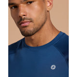 Gym+Coffee Relentless Tee (Mens) - Petrol Blue