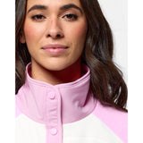 Gym+Coffee Snap Polar Fleece (Ladies) - Cotton Candy