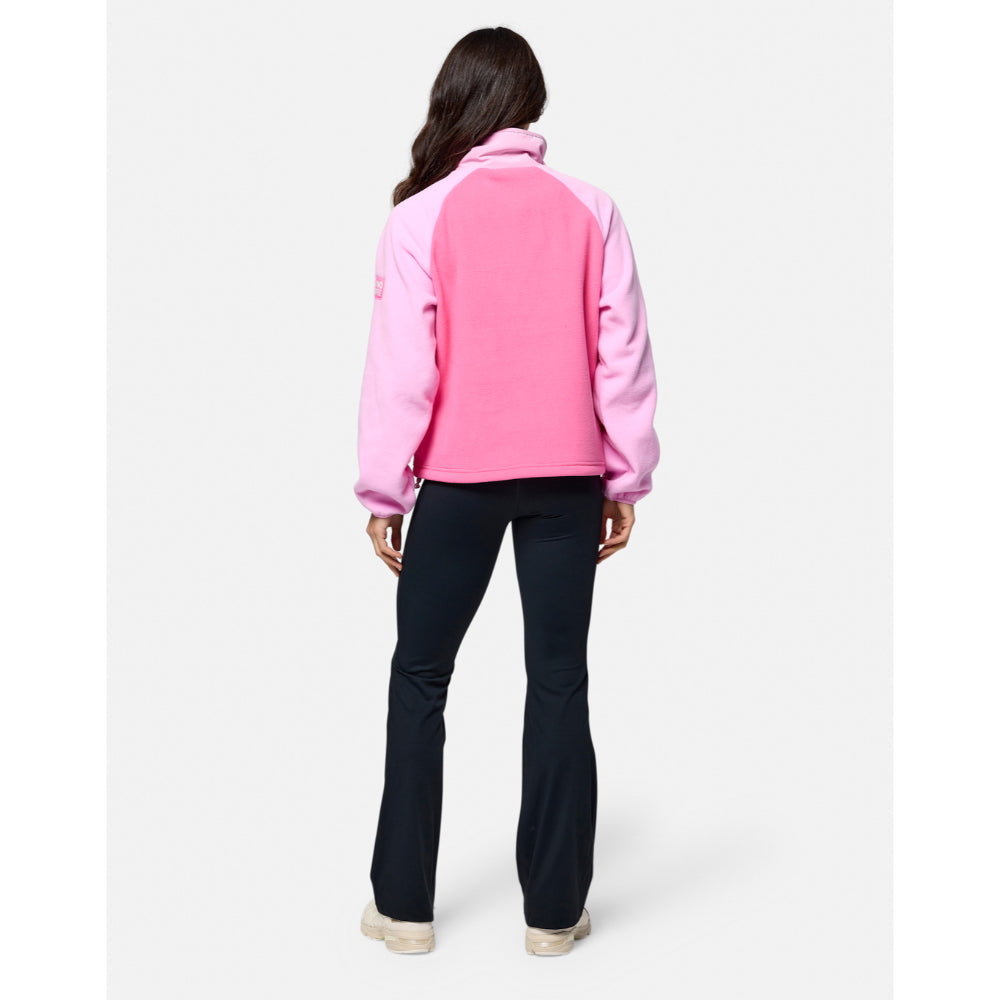 Gym+Coffee Snap Polar Fleece (Ladies) - Cotton Candy