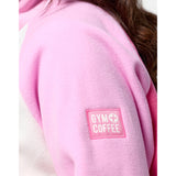 Gym+Coffee Snap Polar Fleece (Ladies) - Cotton Candy