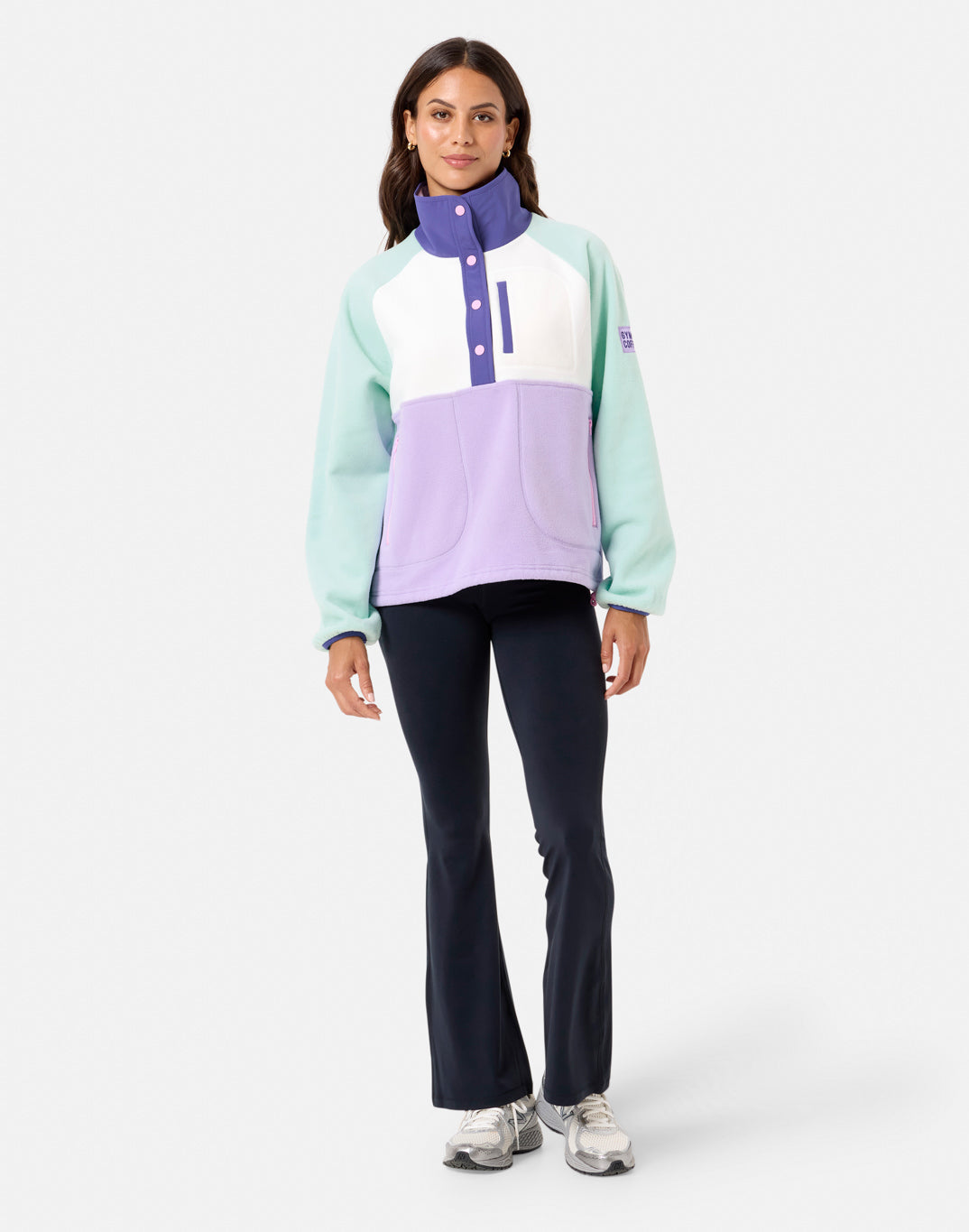 Gym+Coffee Snap Polar Fleece (Ladies) - Lilac