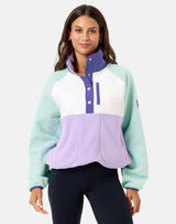 Gym+Coffee Snap Polar Fleece (Ladies) - Lilac