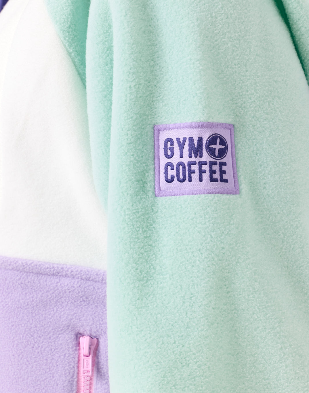 Gym+Coffee Snap Polar Fleece (Ladies) - Lilac