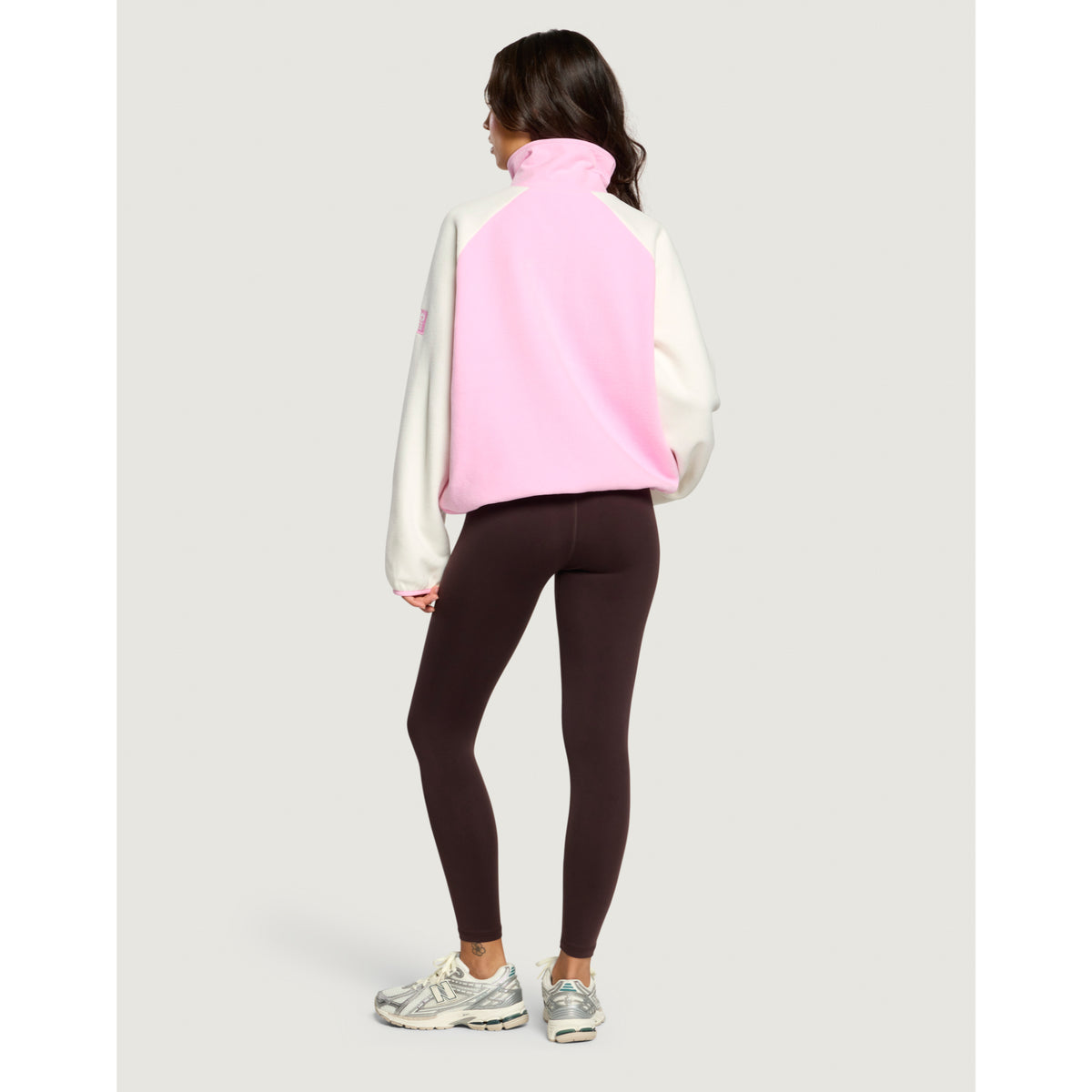 Gym+Coffee Snap Polar Fleece (Ladies) - Pink Blossom
