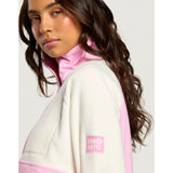 Gym+Coffee Snap Polar Fleece (Ladies) - Pink Blossom