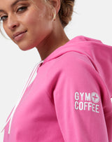 GymPlusCoffee Chill Hoodie (Ladies) - Sangria Sunset