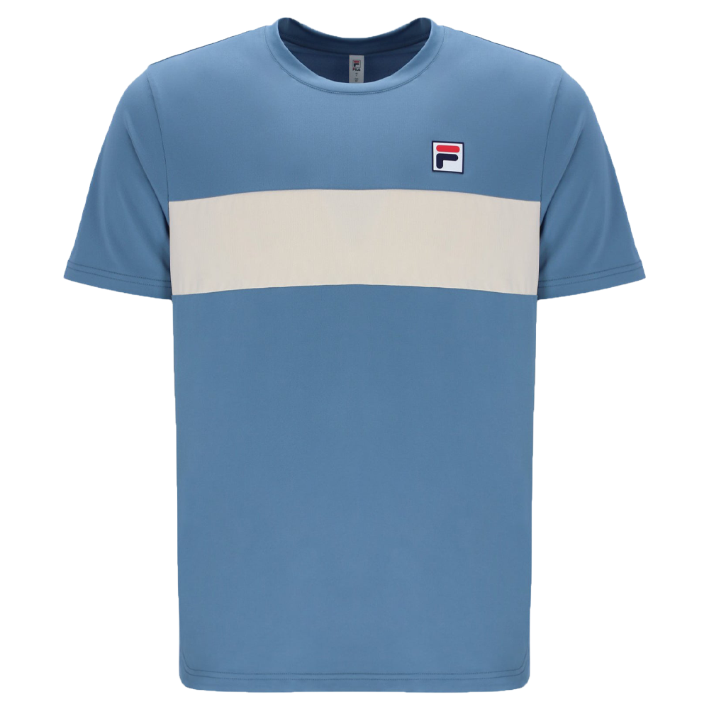 Fila Tennis Essentials Top (Mens) - Elemental Blue/Whitecap Grey