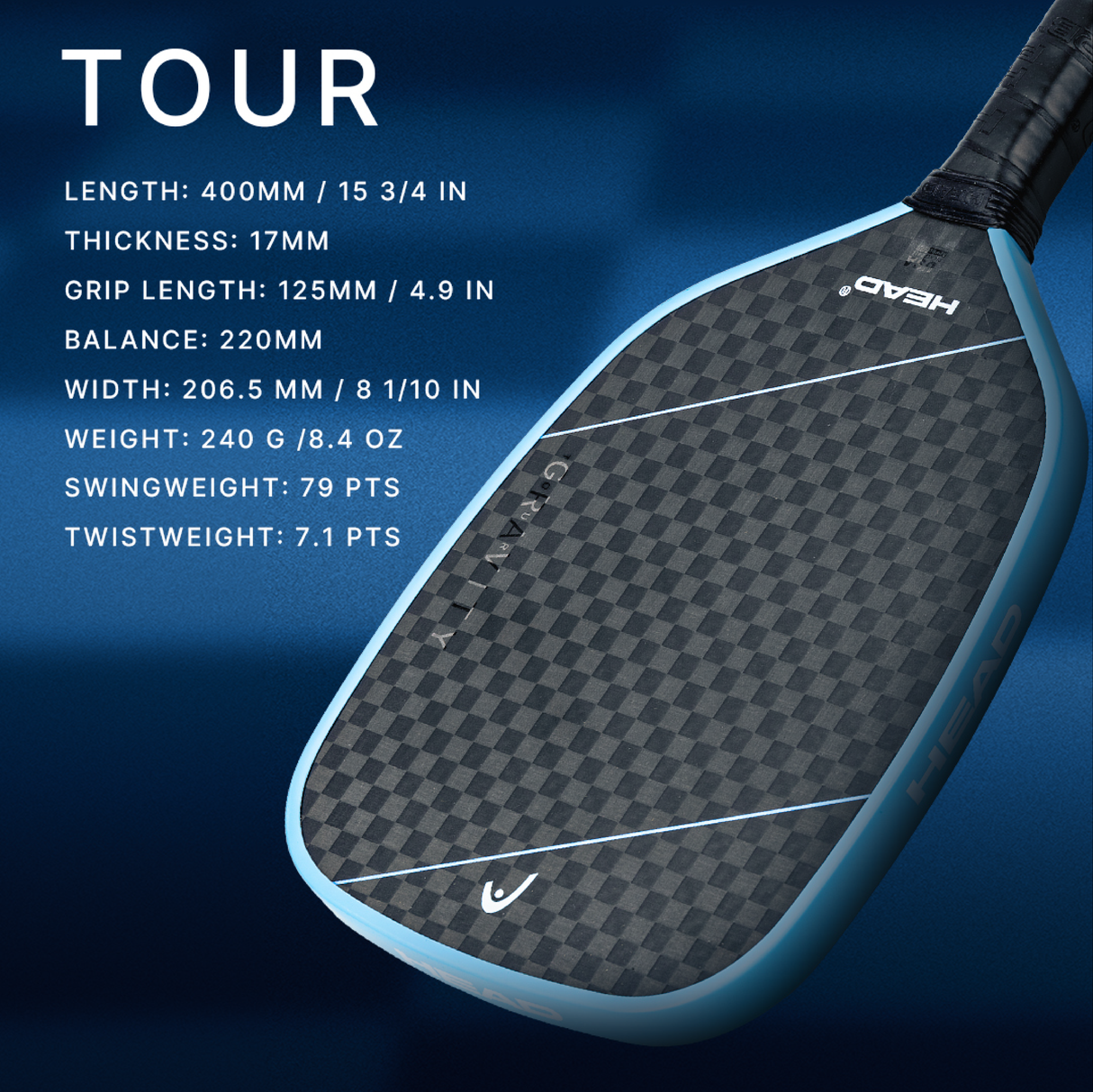 HEAD Gravity Tour 2025 Pickleball Paddle