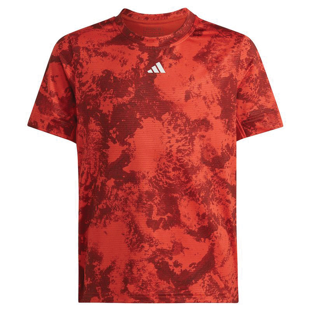 Adidas Paris Tennis T-Shirt (Boys) - Red