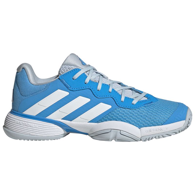 adidas Barricade Tennis Shoes Junior Blue White